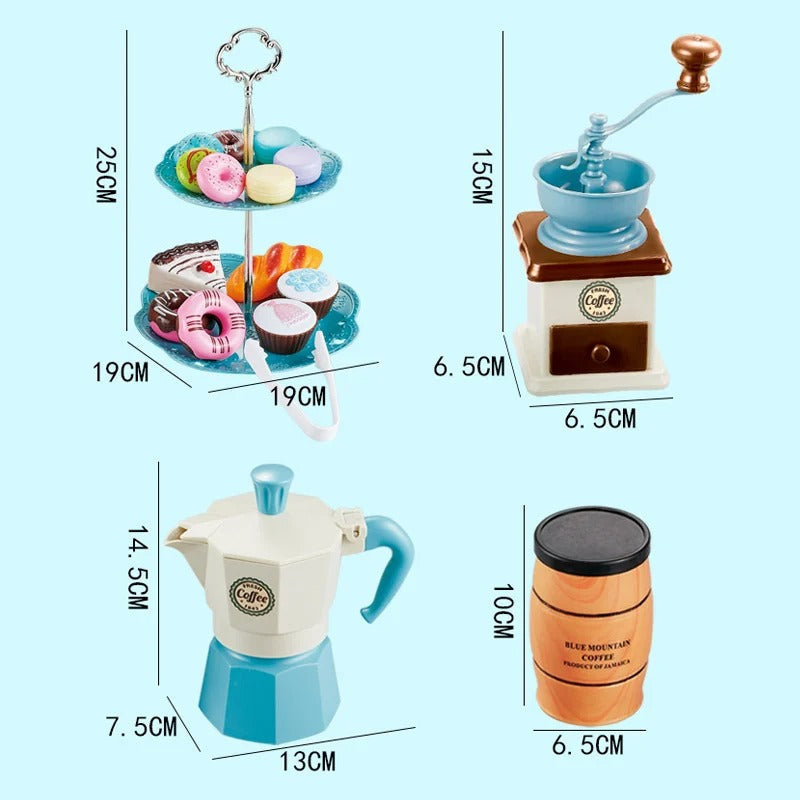 Cafe Set™ - spirende barista og bager - Café-legetøjssæt