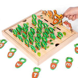 Carrot Pull Game™ - Lernen mit Buchstaben - Karotten-Brettspiel