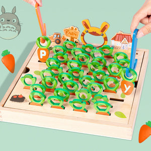 Carrot Pull Game™ - Lernen mit Buchstaben - Karotten-Brettspiel