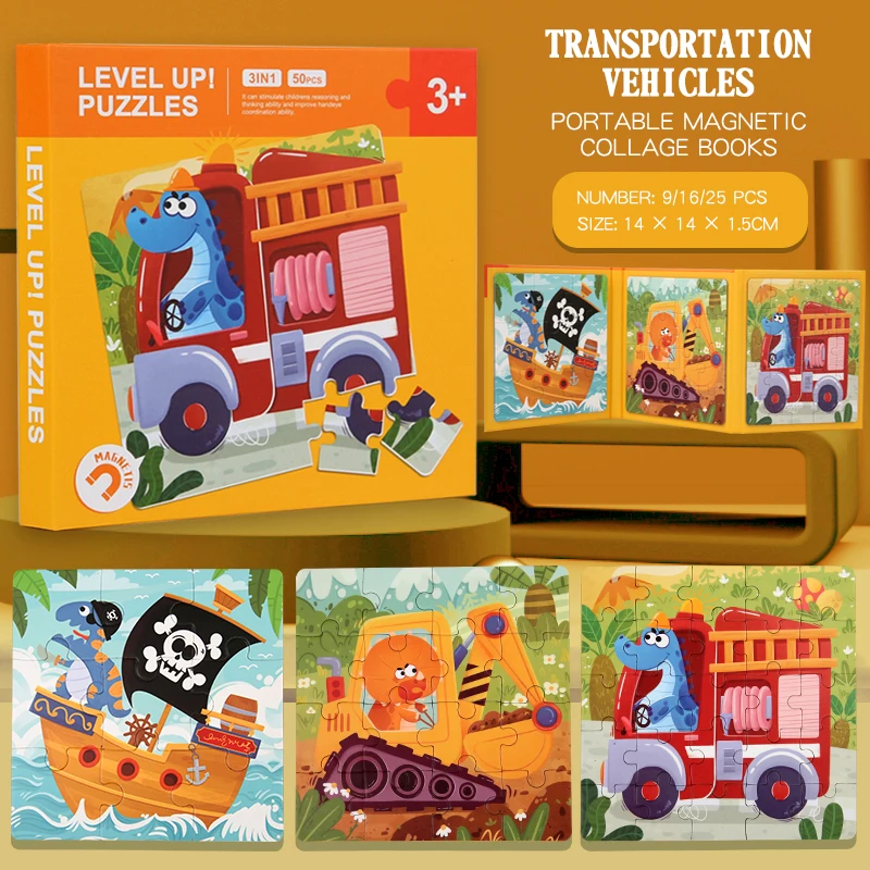 Magnetic Puzzle Book™ – Tierfreunde Spaß – Magnetisches Rätselbuch