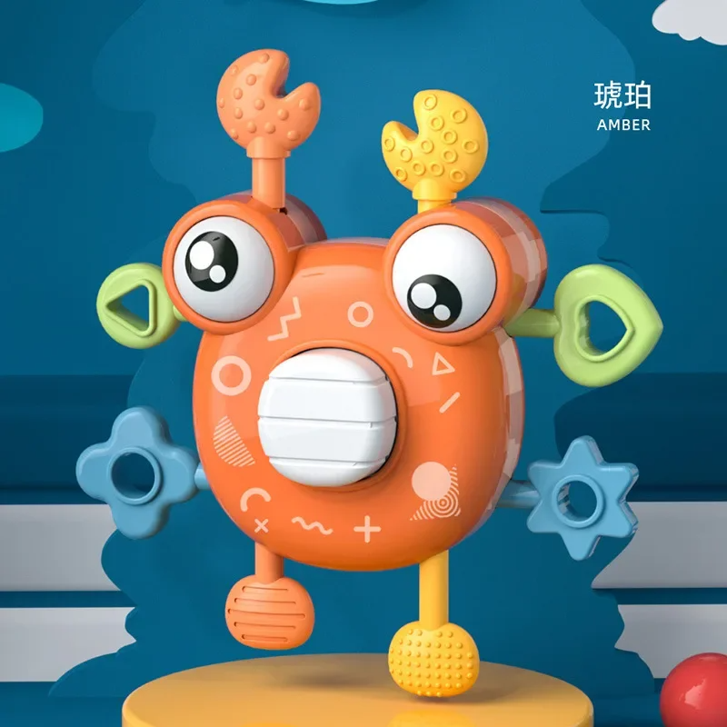 Crab Pull Toy™ – Greif- und Ziehspaß – Krabbe Sensorisches Zahnungsspielzeug