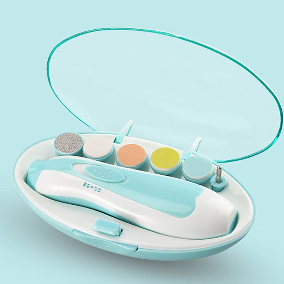 SafeCare – Geräuschlos & sicher – Elektrisches Baby-Nagelfeilen-Set