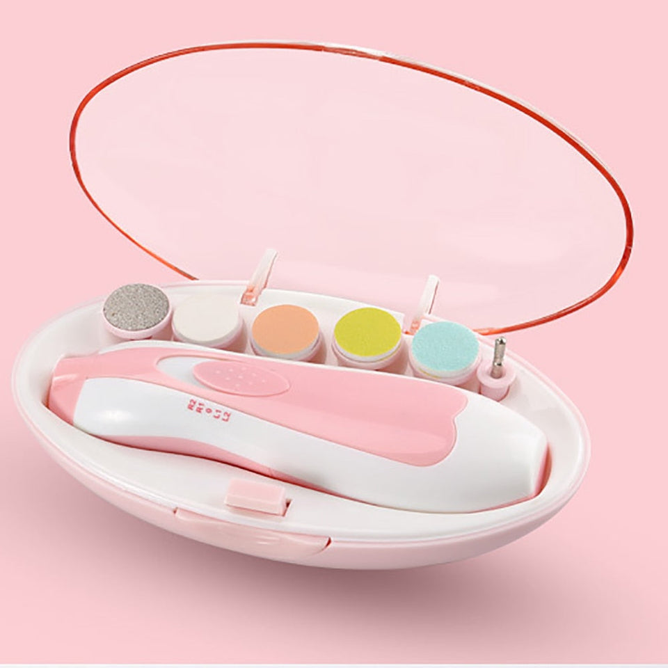 SafeCare – Geräuschlos & sicher – Elektrisches Baby-Nagelfeilen-Set