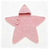 CozyStar – Weich & handgefertigt – Gestrickter Baby-Strampler mit sternförmigem Muster