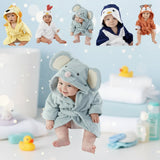 CozyNest – Weich & saugfähig – Bademantel mit Tiermotiv