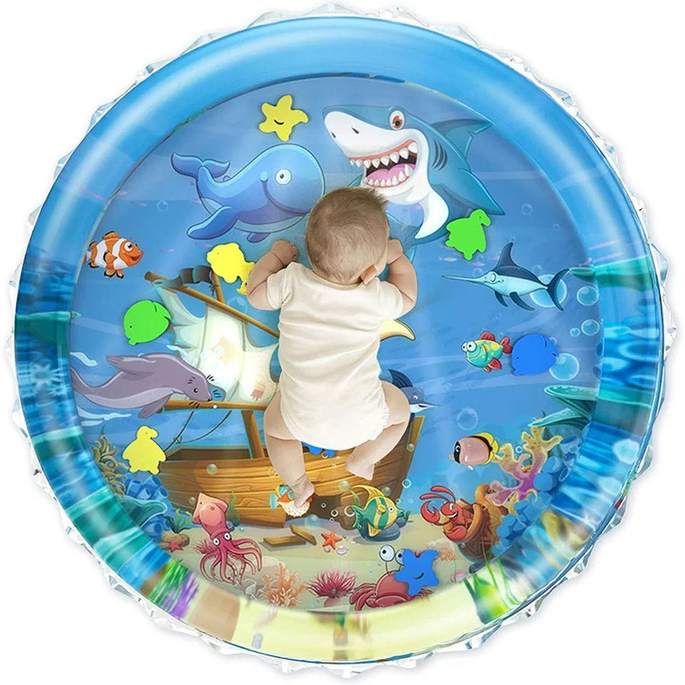TinyWave – Fröhlich & entwicklungsfördernd – Sensorische Wassermatte für Babys