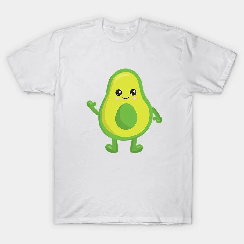 Mini Fashion™ - Familien-Parter-Look - Avocado T-Shirt Weiß