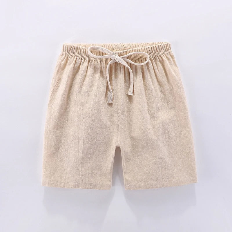 Mini Fashion™ - Hurtigtørrende materiale - Bomulds-linned shorts