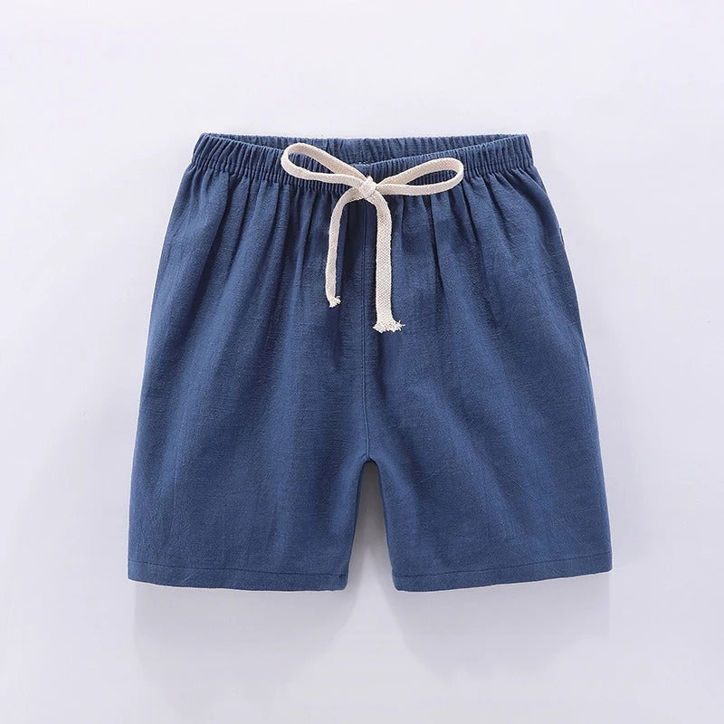 Mini Fashion™ - Hurtigtørrende materiale - Bomulds-linned shorts