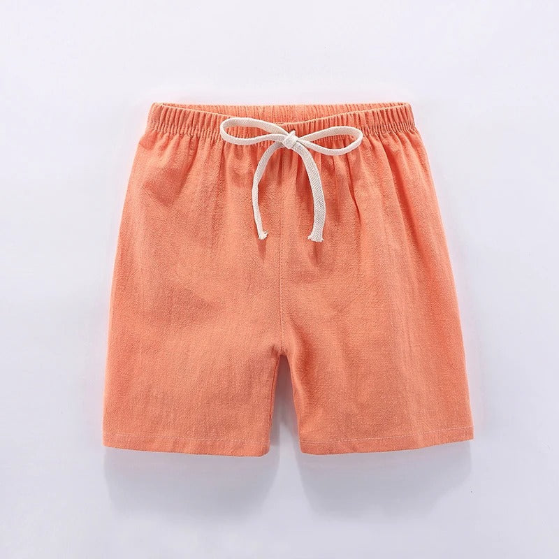 Mini Fashion™ - Hurtigtørrende materiale - Bomulds-linned shorts