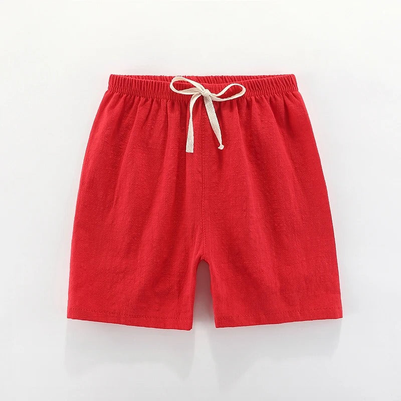 Mini Fashion™ - Hurtigtørrende materiale - Bomulds-linned shorts