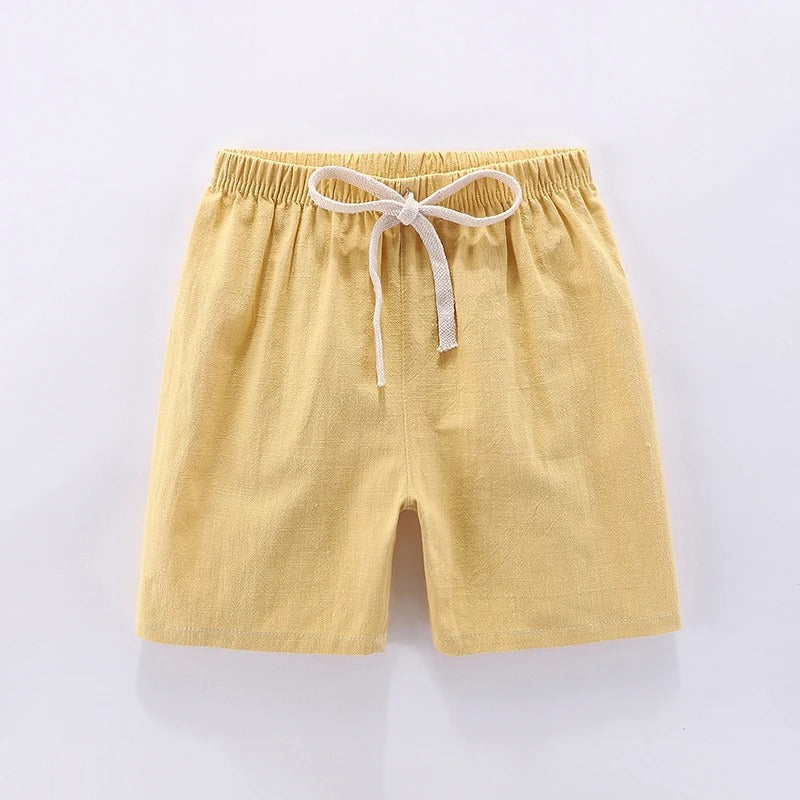 Mini Fashion™ - Hurtigtørrende materiale - Bomulds-linned shorts