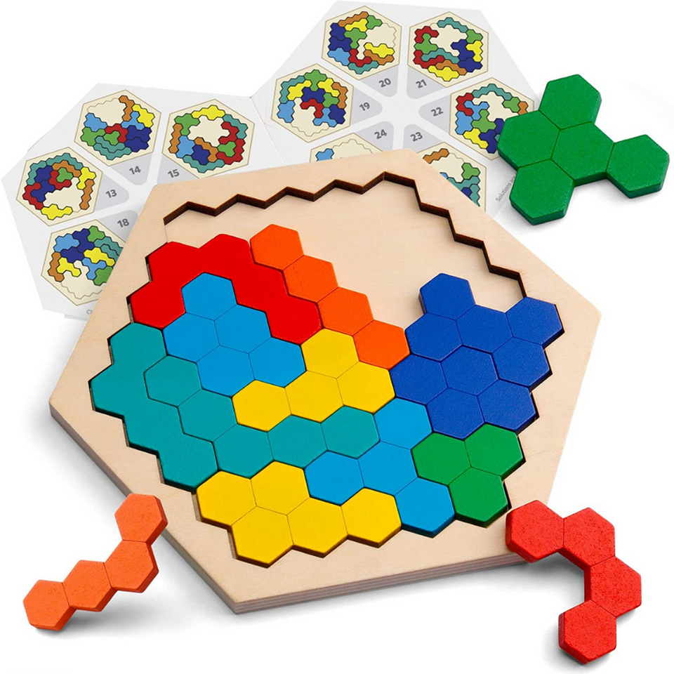 Hexagon Puzzle™ - Unendliche Lösungen - Geometrisches Puzzle