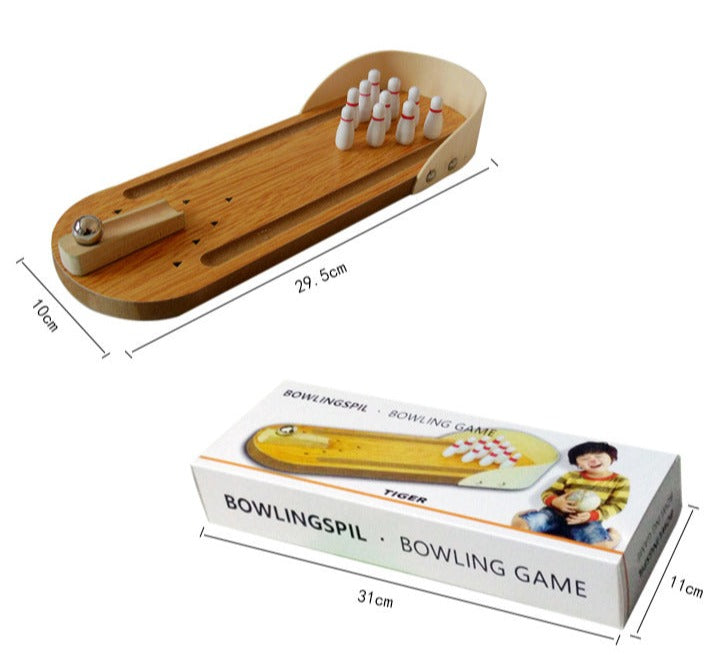 Woods™ - Mini Bowling Game - Holzkegelbahn