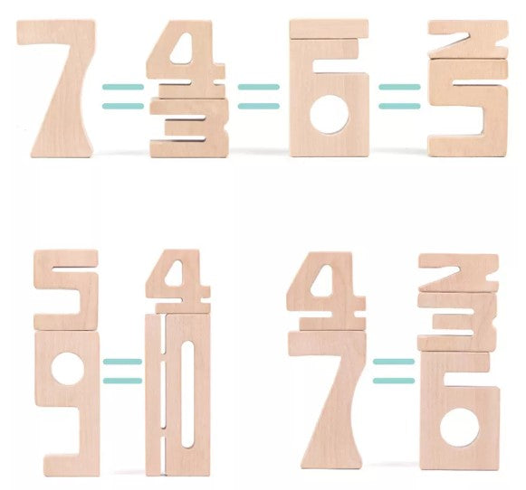 Woods™ - Mathe lernen kann Spaß machen - Holzfiguren